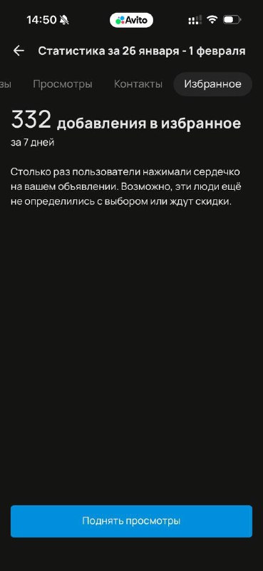 332 добавления в избранное за 7 дней
